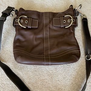 Coach crossbody bag - chocolate brown